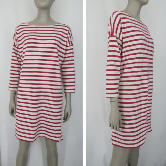 Patagonia Red and White Striped Oversized Dress - Picture 1 of 13